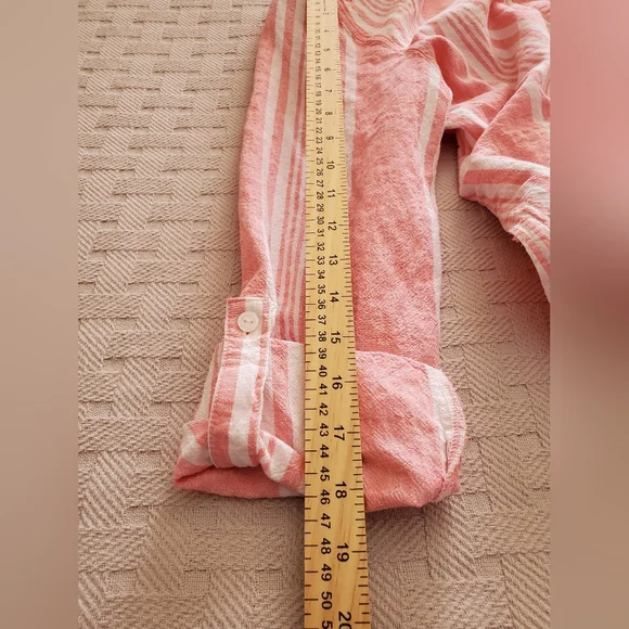 Denim & Co. Striped Yarn Dyed Woven Top - Picture 14 of 14